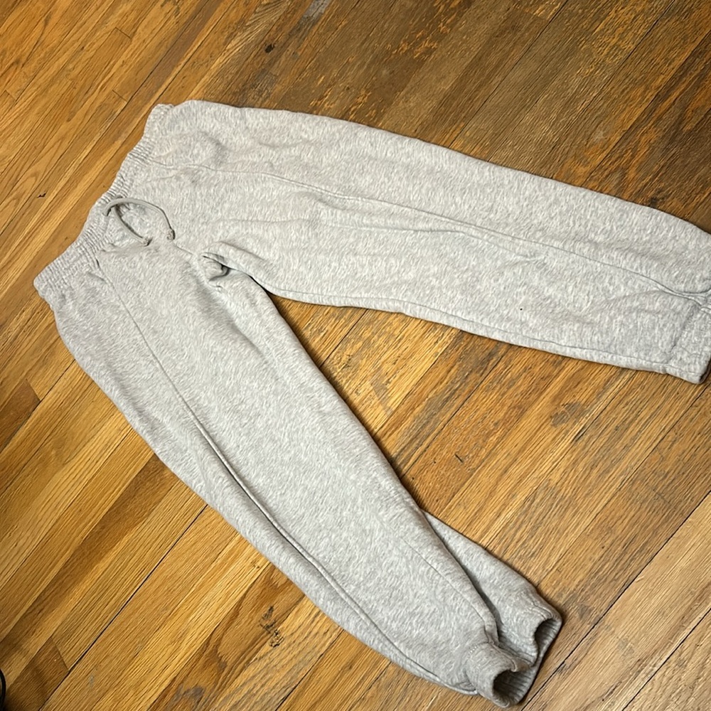 Sunday Best Gray Sweatpants with Cuffed Ankles